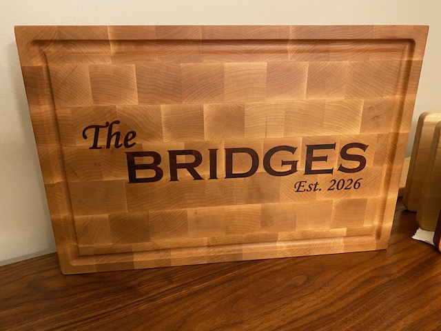 Inlay Name Cutting Boards